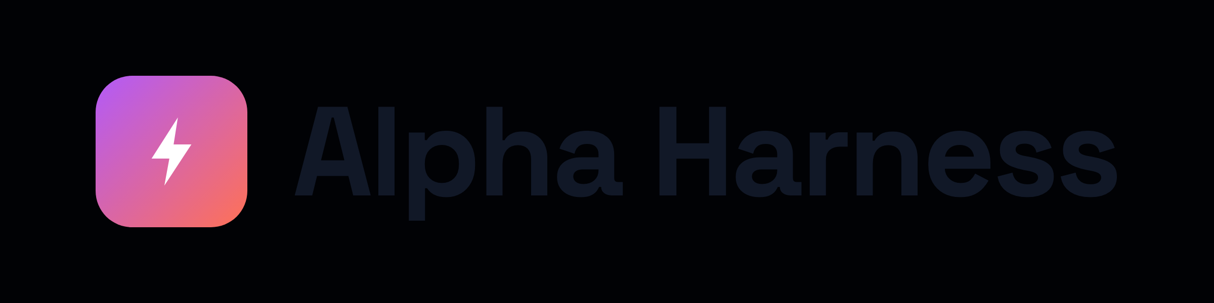 Alpha Harness Wordmark for light surfaces